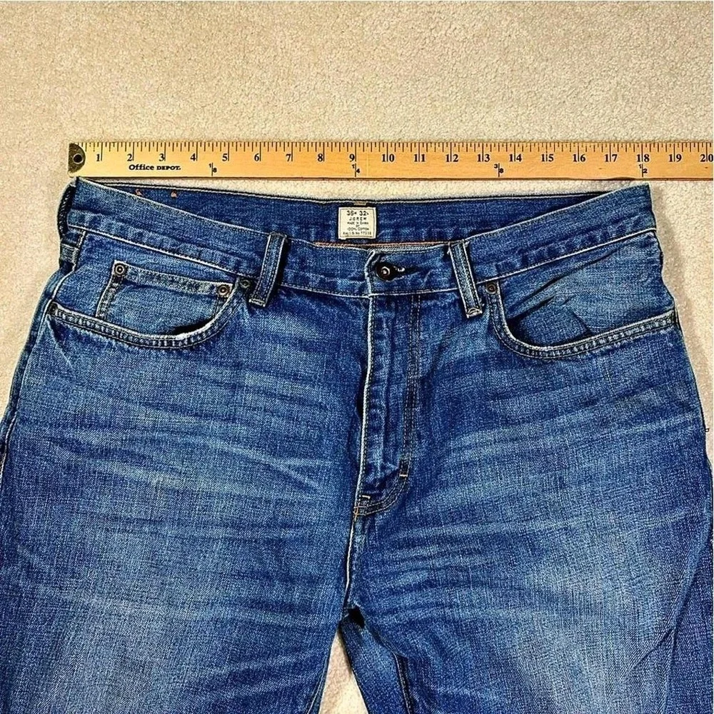 J.Crew Faded‎ Men's 36x32 Darkwash Blue Denim